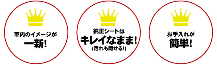 レガリアシートカバーの特長３つ